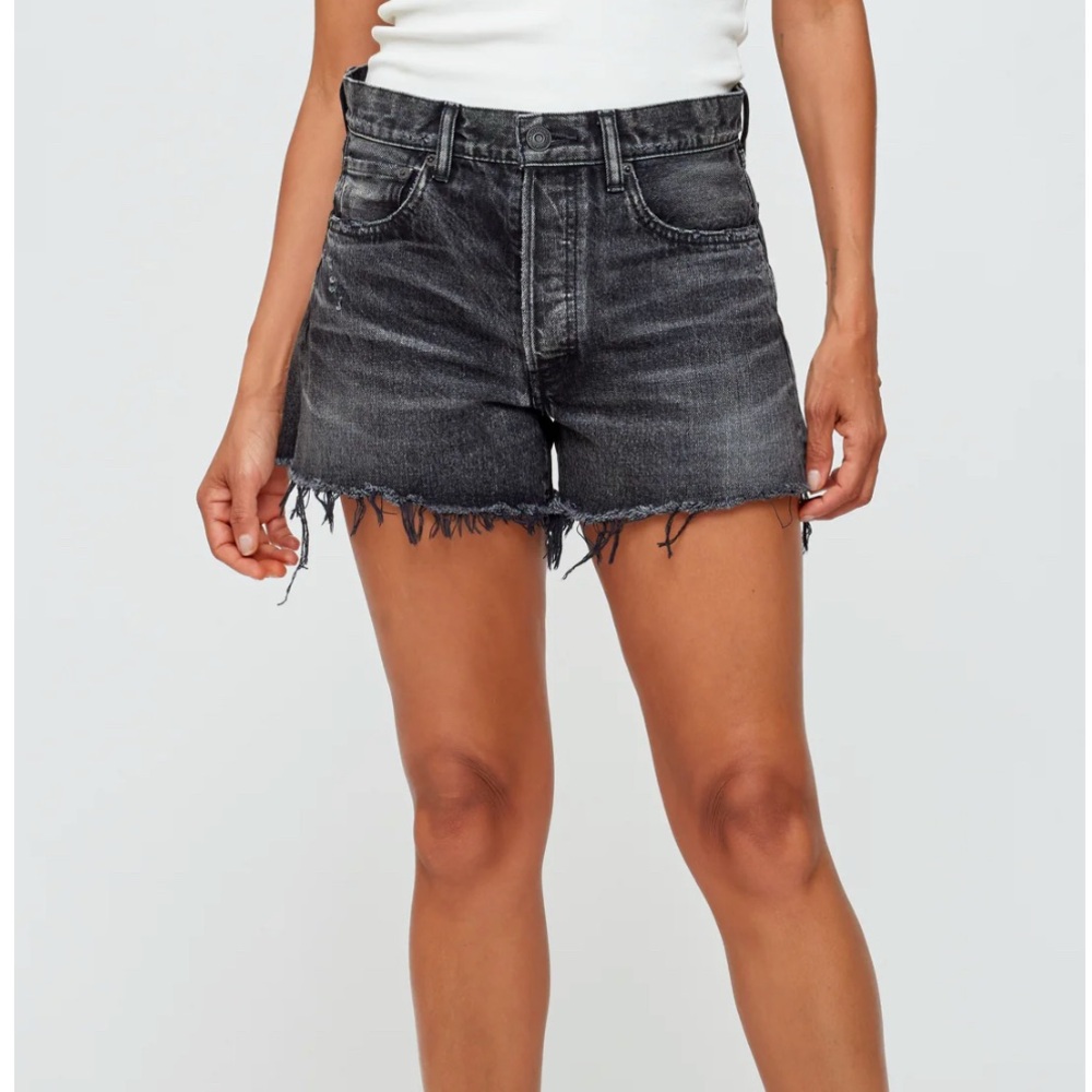 Moussy Charcoal Jean Shorts